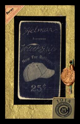 Picture, Helmar Brewing, T206-Helmar Card # 559, Eddie COLLINS, Belt up blue uniform, yellow back, Chicago White Sox